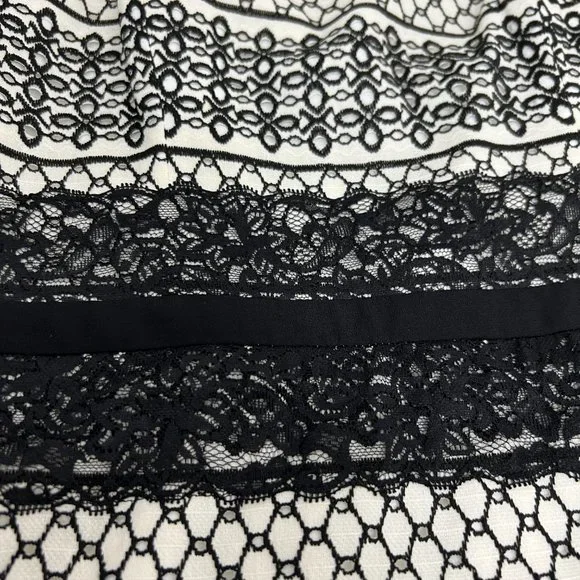 H by Halston women's off the shoulder eyelet lace dress size 6 - Picture 6 of 7